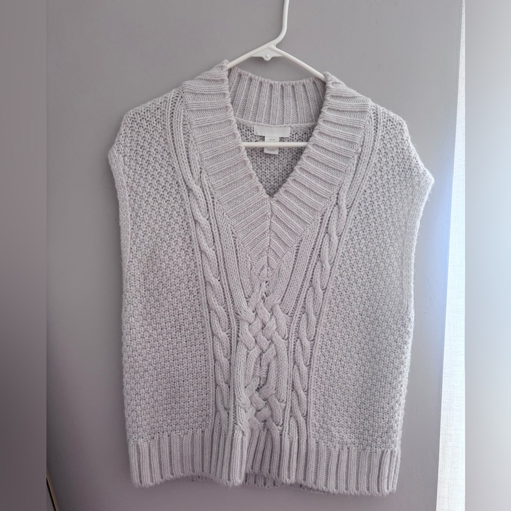 H&M‎ Cream Knit Sweater Vest